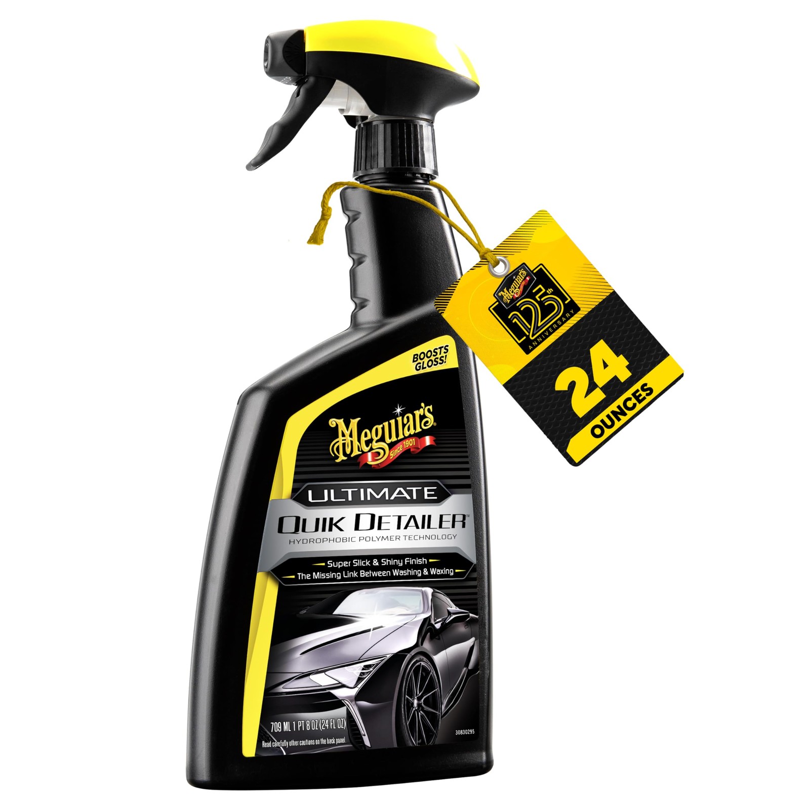 Meguiar's Ultimate Quik Detailer - 24 Oz Spray 24 Fl (Pack of 1), Black