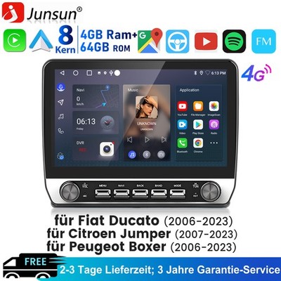 4+64GB Für Fiat Ducato 2006-2024 10.1'' Android Autoradio Navi Apple CarPlay DAB+