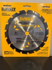 DEWALT DW3191 Carbide Circular Saw Blades 7-1/4" 18T