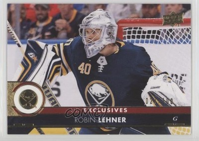 2017-18 Upper Deck Exclusives 27/100 Robin Lehner #273 a3q
