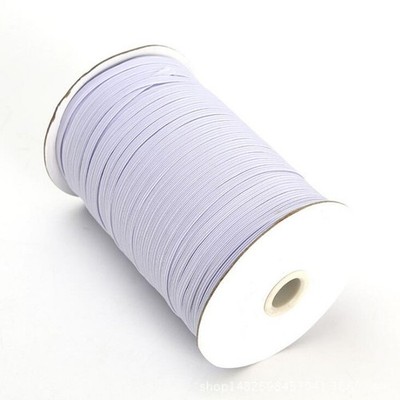 144 Yards White Braided Elastic - 3/8 Inch Wide Stretch Cord for Crafts