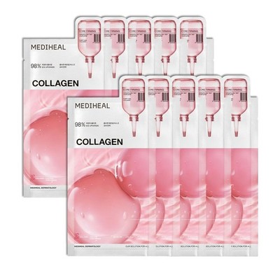 Mediheal Essential Face Mask Skin Firming 10 pcs. for Plumping Hydration, Gla...