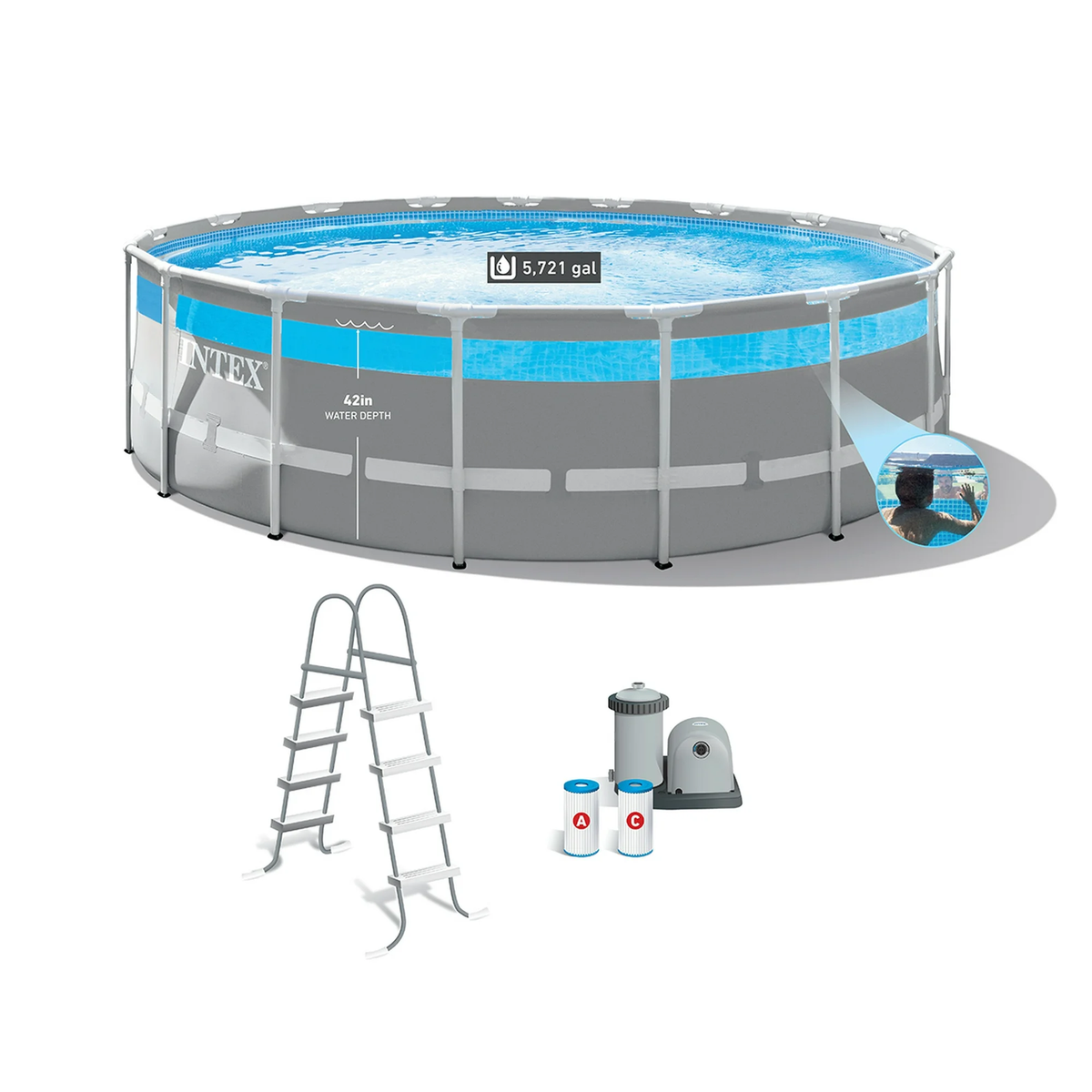 Intex 26753WL 17' x 48