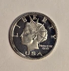 RARE! -2005 NORFED $2 LIBERTY - 1/20 TROY OZ .999 FINE SILVER PROOF ROUND COIN