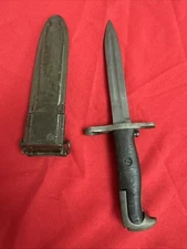 Cold War Era South Korean Army ROK USGI M1 Garand Cutdown Bayonet Scabbard A914