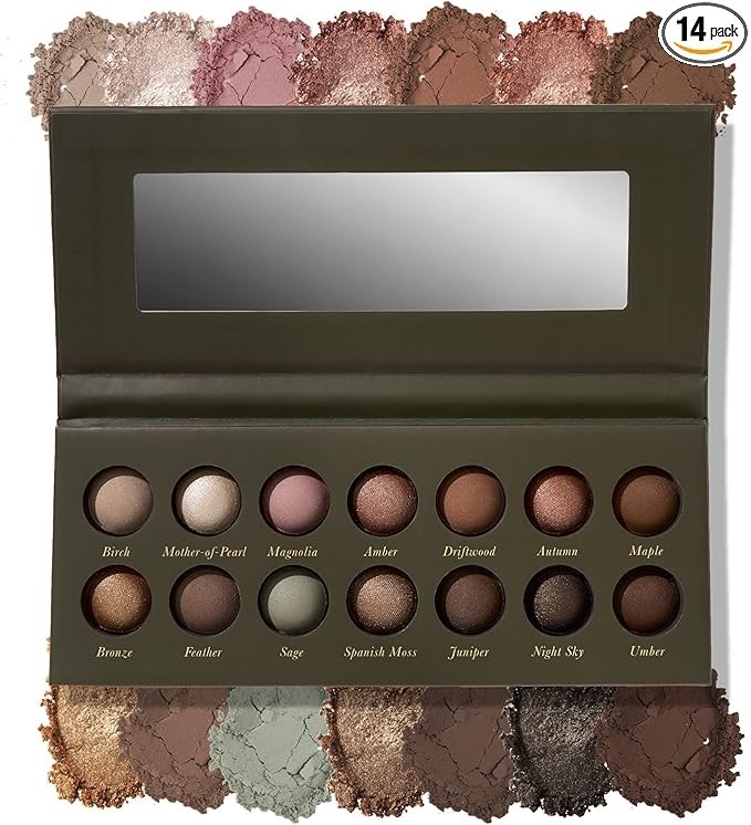 Laura Geller Beauty Laura Geller New York The Delectables Earthy Essentials Baked Eyeshadow Palette | 14 Pigmented Eyeshadows Blendable Natural Look - Image 2