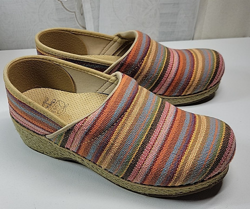 DANSKO VEGAN ARTISAN WEAVE Women's Professional Clog Multicolor EU 39 US W 8.5-9