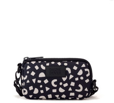 Rare DAGNE DOVER Mara Phone Sling Neoprene in Block Party Black/White
