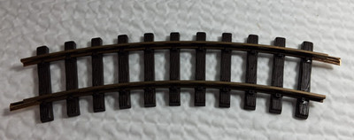 1 L-G-B LEHMANN G-Scale / Gauge Model Railroad Curved Track Brass & Black 1100