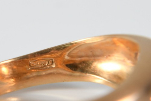 Q07C06- Gold 750 18kt Ring mit Diamanten zus. ca. 0,20ct - Bild 8 von 12