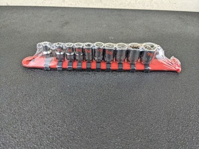 #bp139 Matco Tools NEW SA106TB USA SAE Shallow 1/4  Drive Socket Set 6 Point