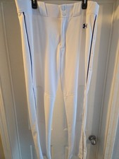Under Armour Loose Fit UA Baseball Youth's Pant Pants Size Xlarge Blue Stripe