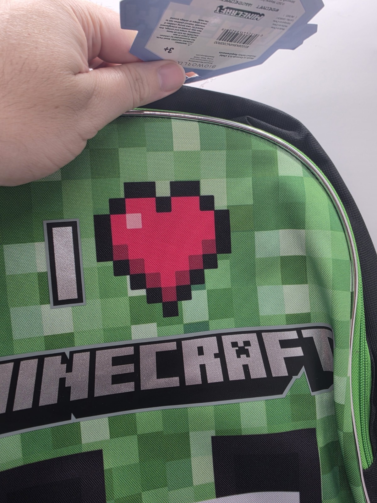Minecraft Creeper 16-Inch Kids Backpack with Matching Lunch Bag New Sold Out image 6