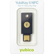 Yubico 5060408461426 YubiKey 5 NFC USB Password Management Black/Gold