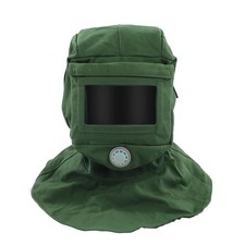 Capuchon de Sablage, Châle en Toile, Masque de Protection Contre la Poussière...
