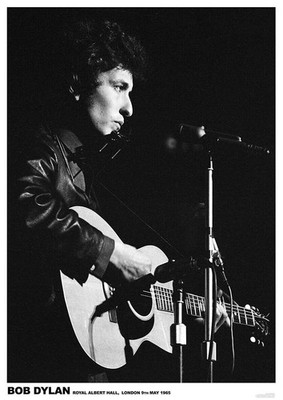 BOB DYLAN POSTER ROYAL ALBERT HALL LONDON 1965 LIVE ON STAGE