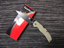 🔥Spyderco Blade HQ Exclusive Native Chief  Jade G10 Black DLC M4 Fast 📬🇺🇲
