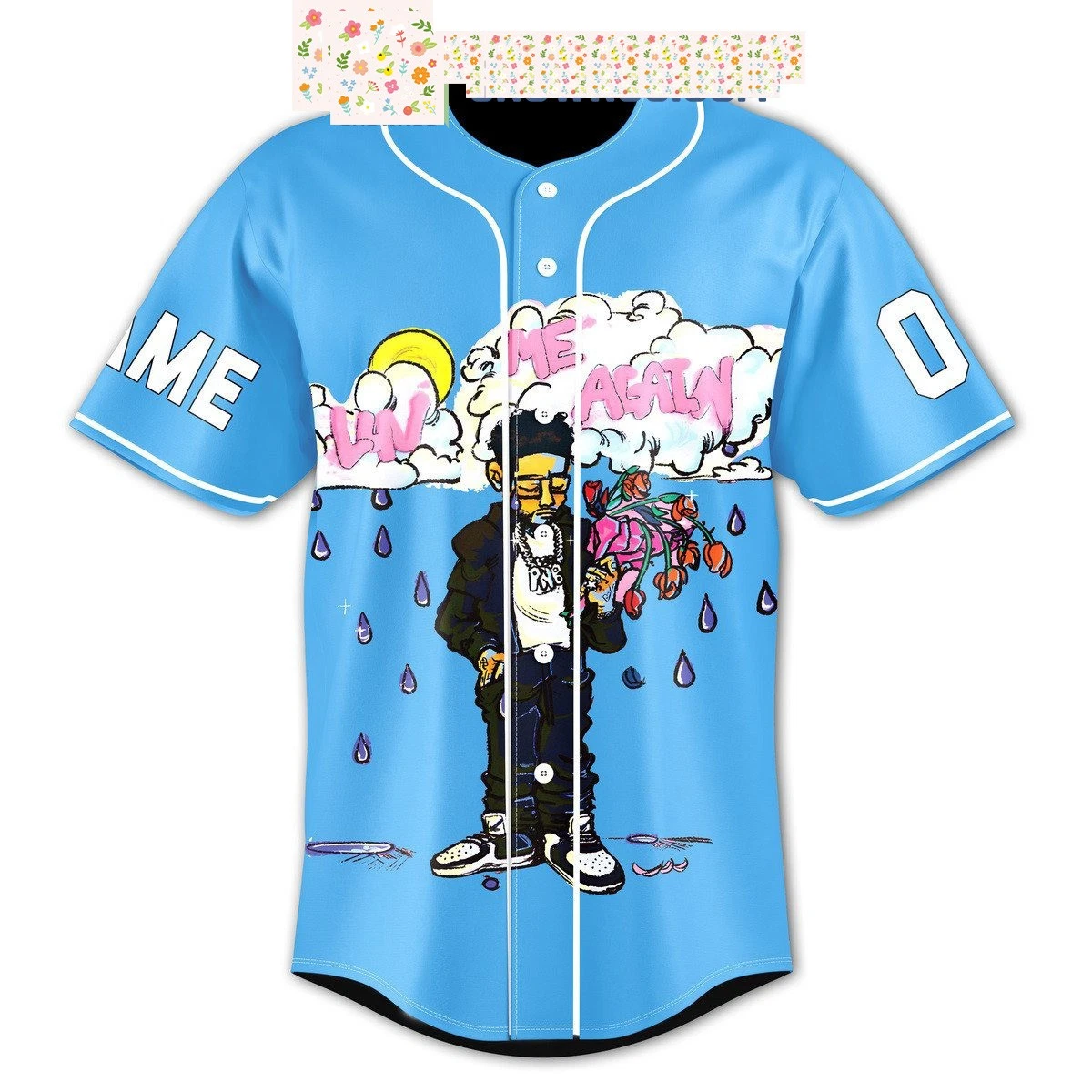 PNB Rock I Don't Want To Let You Go Personalized Baseball Jersey