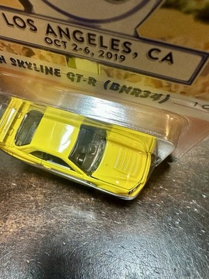 Hot Wheels 33rd LA Convention Nissan Skyline GT-R BNR34 Yellow