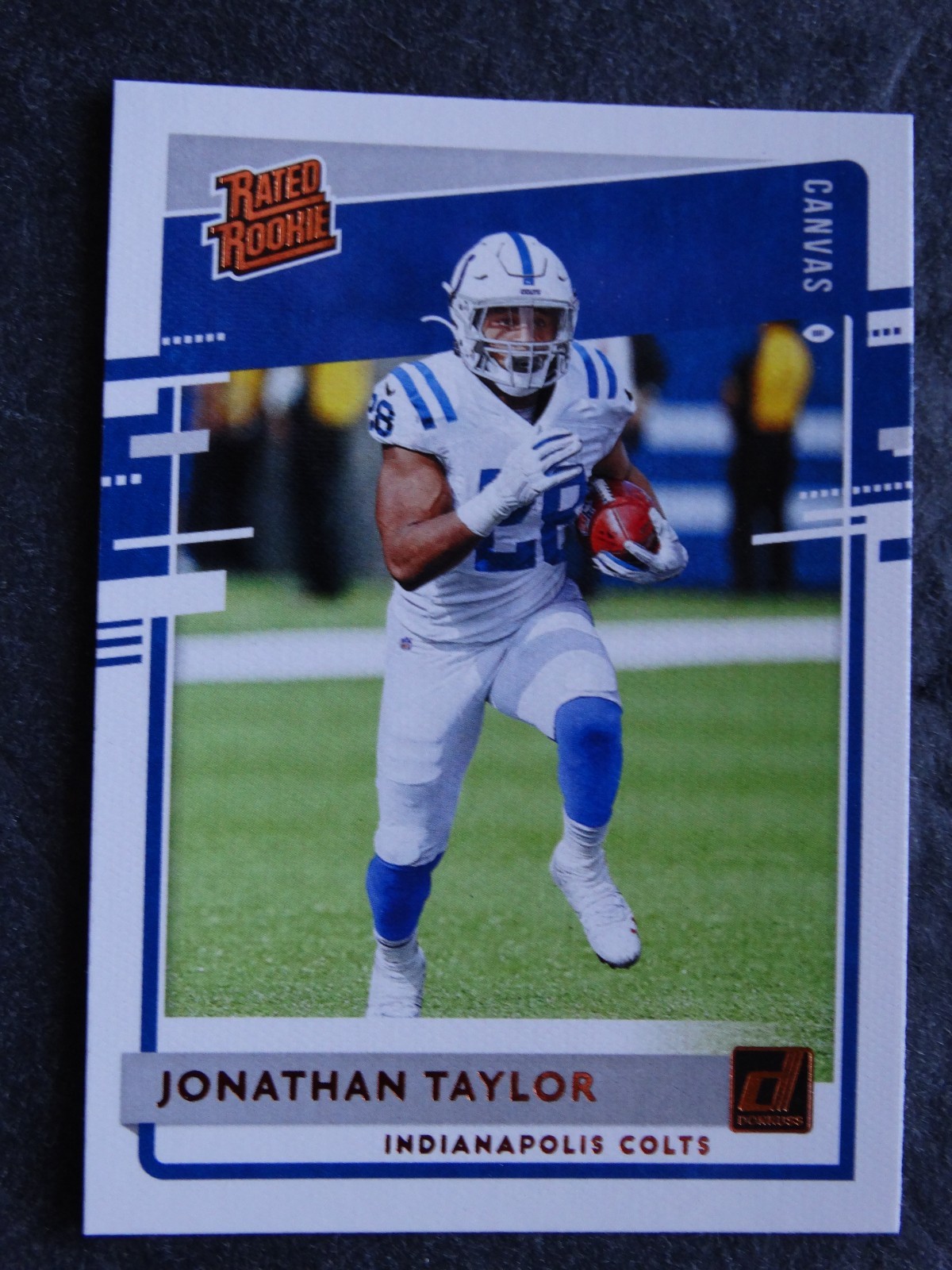 2020 Panini Donruss Canvas #317 Jonathan Taylor RC IndianapolisColts Rookie Card