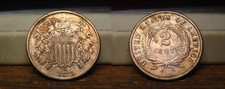 1871 TWO CENT US COIN