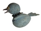  VTG Christmas Putz Glitter Bird w Glass Bead Necklace & Googly Eyes Japan  — photo 3