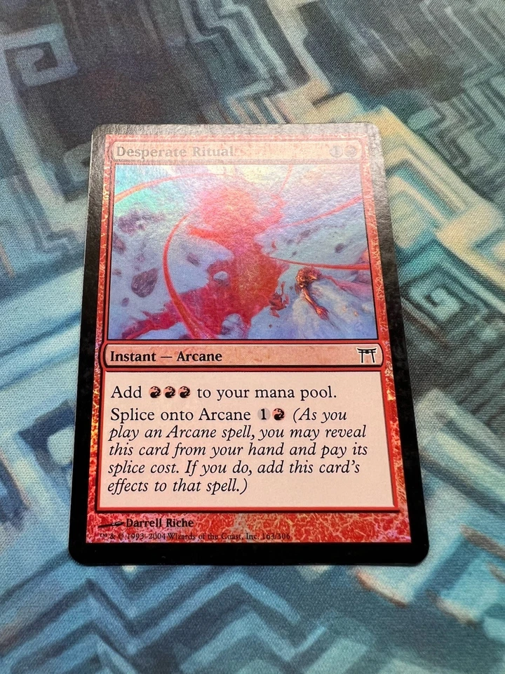 MTG Foil Desperate Ritual EX/LP- Champions of Kamigawa - Image 2 of 4