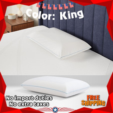 Tempur-Pedic TEMPUR-Cloud Dual Cooling Pillow King White Memory Foam Pillow