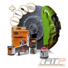 FOLIATEC BREMSSATTELLACK PERFORMANCE GREEN METALLIC + 100ml LACK VERDÜNNUNG