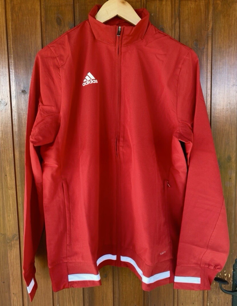Adidas Classic Track Jacket Red Size M Retro Style