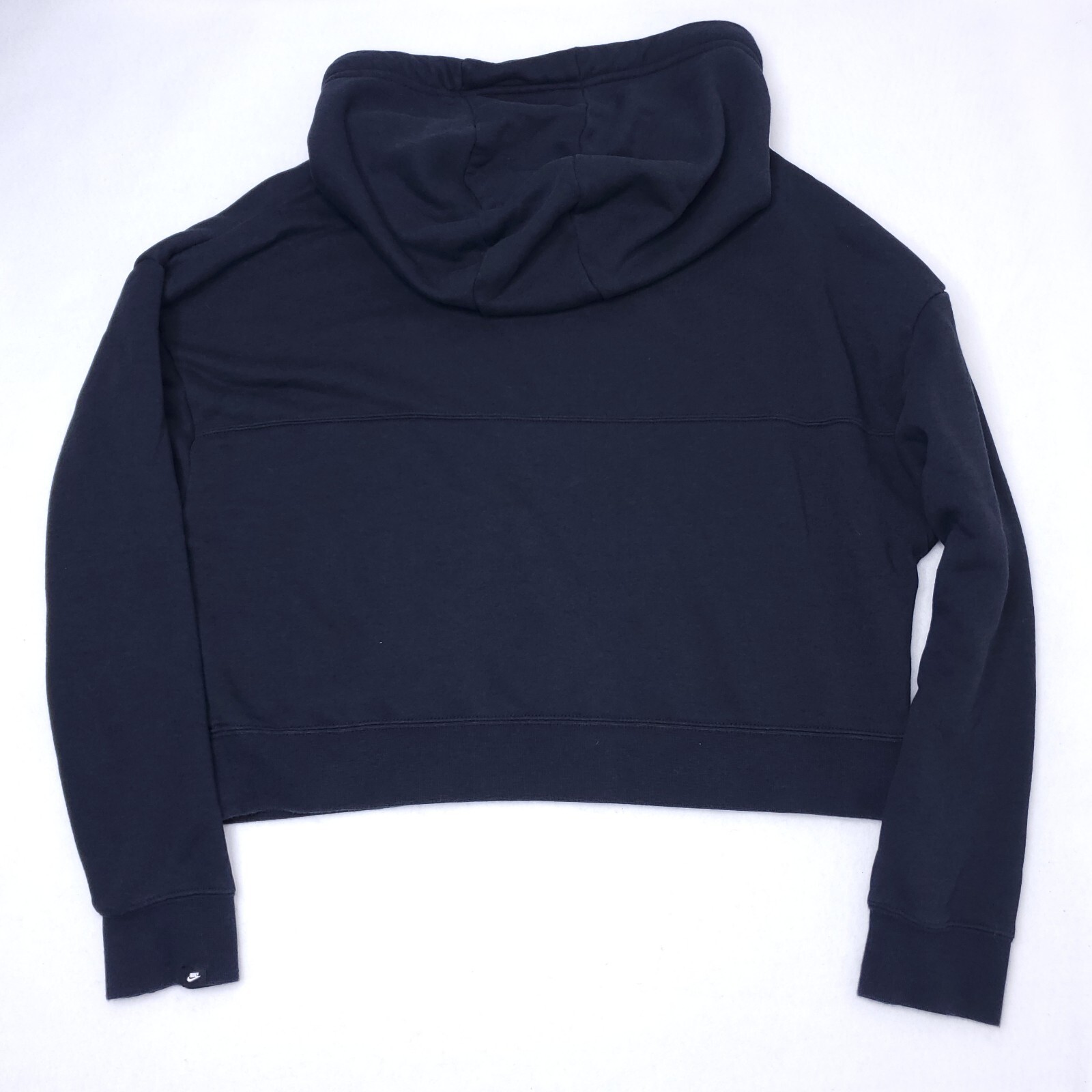 Nike Sportswear Rally Neck Metallic Logo Cropped Hood… Gem