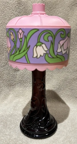 Avon Products Vintage Tiffany Lamp Decanter Sonnet Cologne Glass