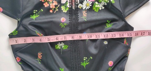 TED BAKER LONDON Daissie Florence Trim Skaterkleid Größe 1 - Bild 8 von 10