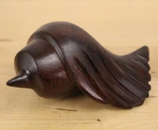 Hand Carved Ironwood Seashell 4" Wood Conch Shell Nautical Décor Paperweight