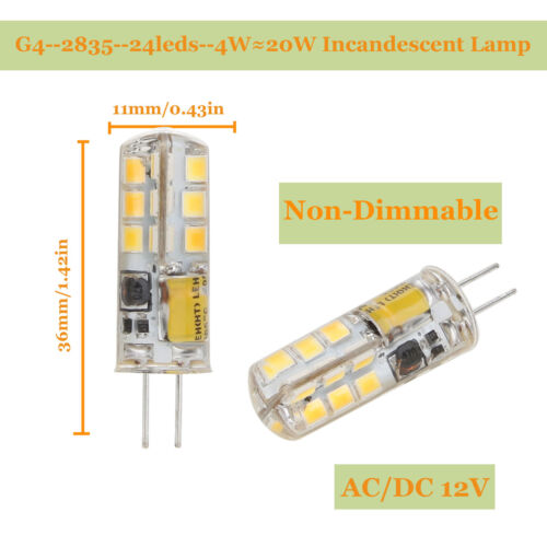 G4 G9 LED Bulb AC DC 12V 220V Dimmable 3014 2835 COB SMD Replace Halogen Lamp - Picture 25 of 56
