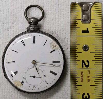 RARE MJ Tobias Liverpool, 13j, 16s, Silver OF Key Wind Pocket