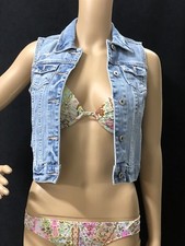 Girl's Abercrombie and Fitch kids light denim vest size L. New with tags.