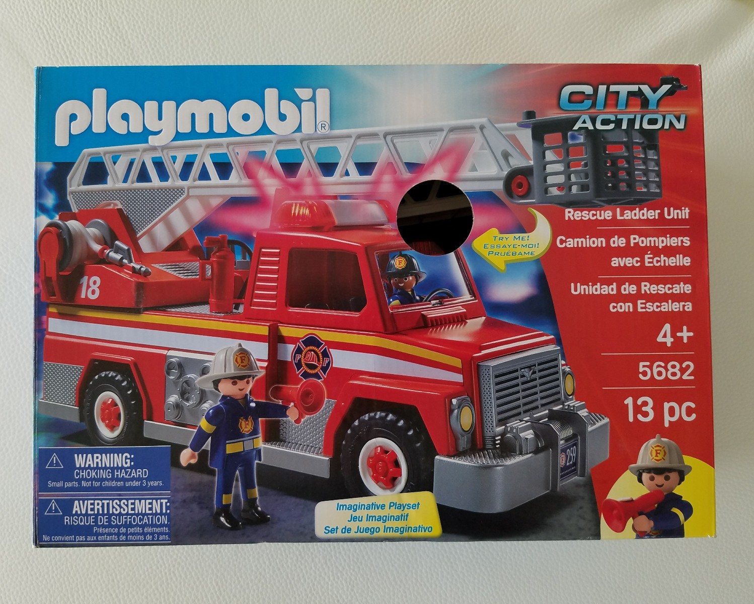 playmobil city action rescue ladder unit