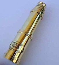 Antique Brass Leather Telescope Pirate Vintage Nautical Spyglass Scope Marine
