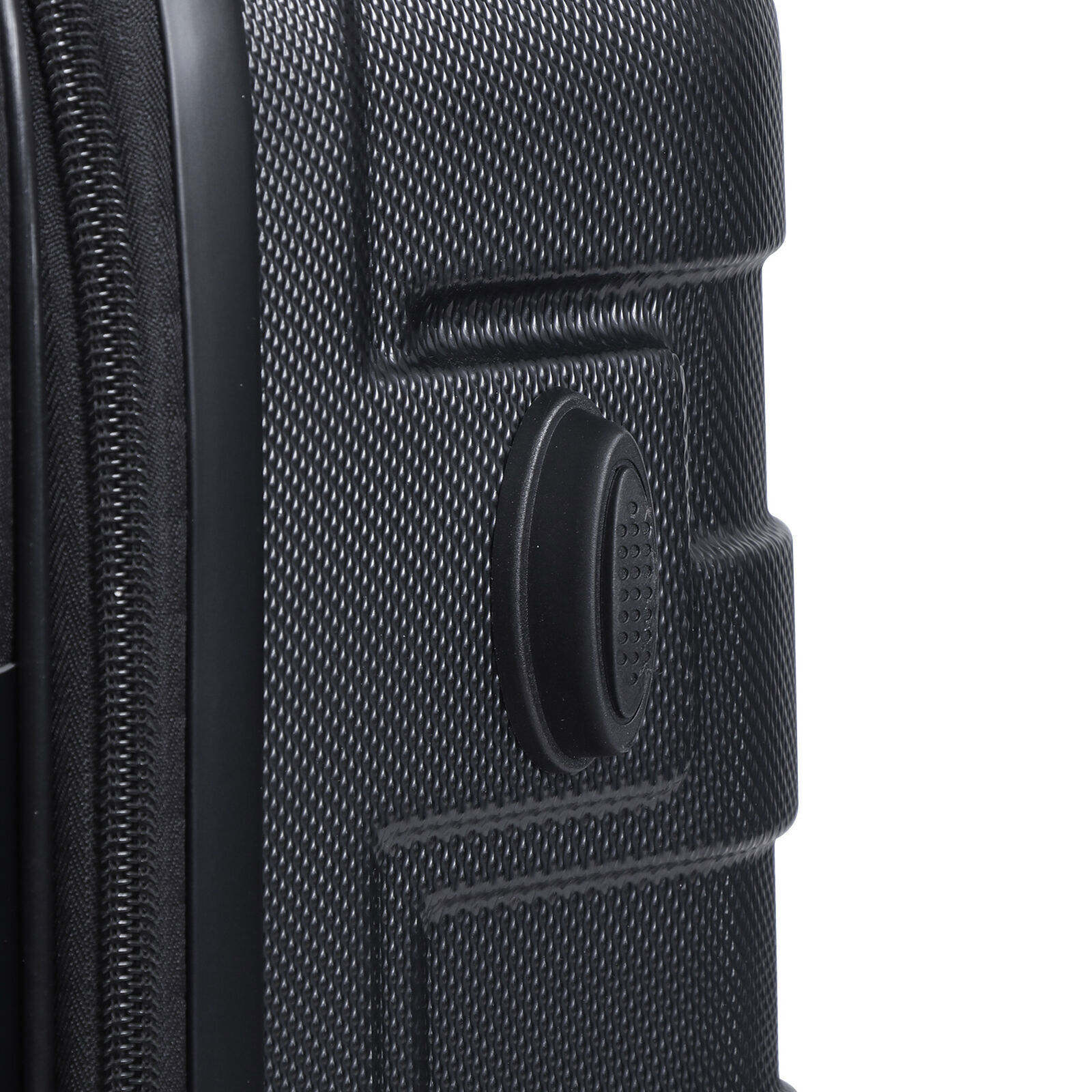 3pcs Hardside Spinner Suitcase Luggage with Wheels 21Inch, 26 Inch 30inck Black