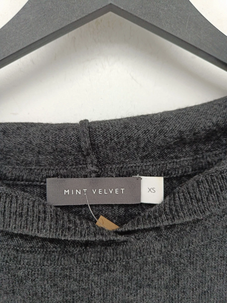 Mint Velvet Womenu0026#039;s Hoodie XS Grey Cotton with Cashmere, Polyamide,  Viscose | eBay