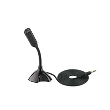 Micr fono de 3,5 mm, mini micr fono de cuello de cisne ajustable