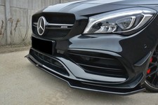 CUP Spoilerlippe SCHWARZ für Mercedes CLA C117 45 AMG Frontspoiler Schwert V2 