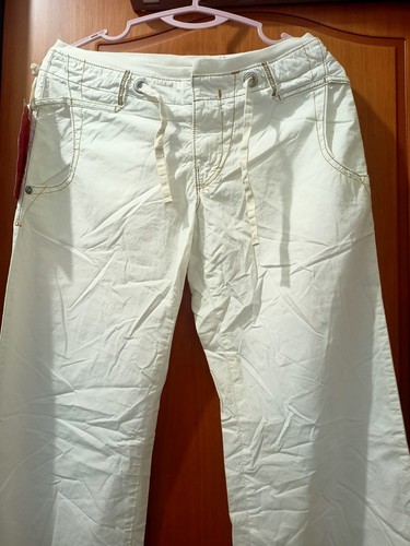 Vintage Y2K Miss Sixty Women's White Bootcut Trousers Size 26 – NOS With Tags - Picture 3 of 17