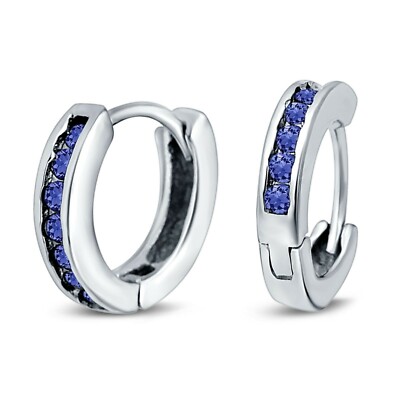 ピアス Blue Enamel Carabiner Hoop One Touch 925 Silver Earrings Bling Jewelry Womens Tribal Gemstone Hoop Huggie Earrings
