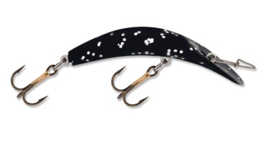 Luhr Jensen Kwikfish Xtreme Non-Rattle K11X – MJ Black Holo Glitter Per Salmoni, 3 3/8''