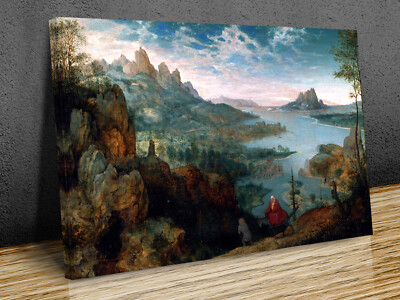 Landscape with the Flight into Egypt mounted canvas print ready to hang