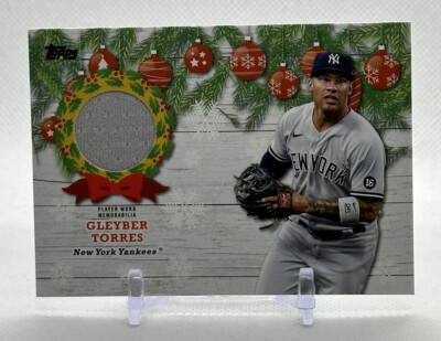 Gleyber Torres 2022 Topps Holiday #WRC-GT Player-Worn Relic New York Yankees