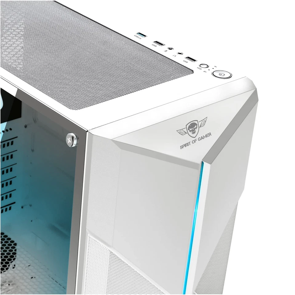 - Clone III | PC Gehäuse Weiß RGB | Kompatibel ATX/mATX/ITX | Leerer Gaming T... - Bild 3 von 4