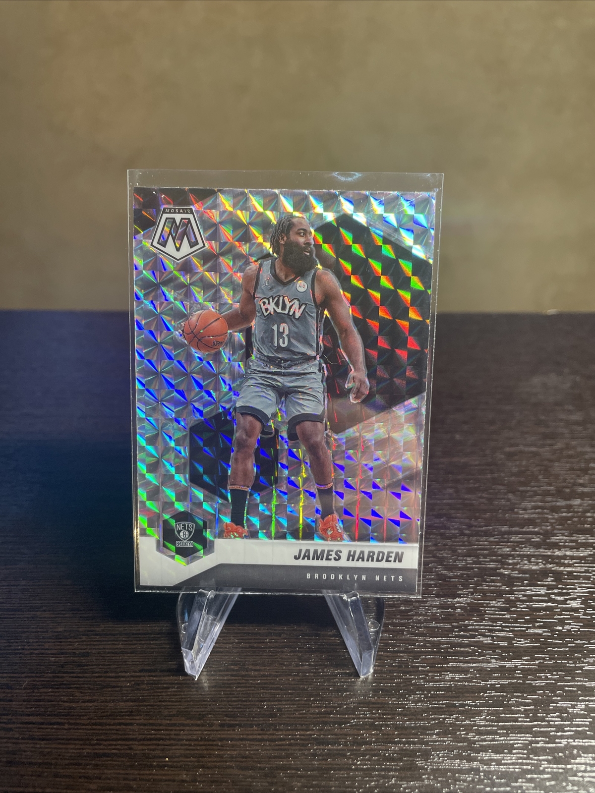 2020-21 Panini Mosaic Silver Prizm James Harden Brooklyn Nets #173